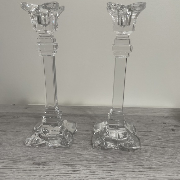 Mikasa | Accents | Mikasa The Petals 7 34 Lead Crystal Candlesticks ...